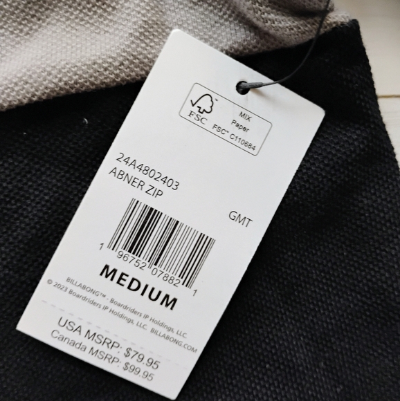 BILLABONG NEW Abner Color Block Zip Hoodie Jacket - Picture 12 of 16